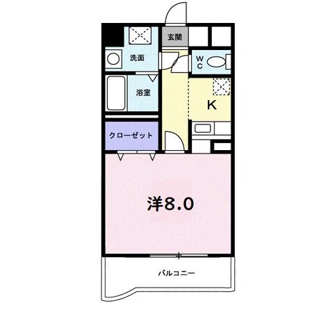 エルグレイス大手の物件間取画像